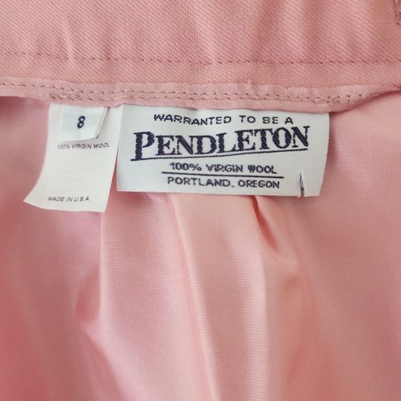 NWT Pendleton Womens Wool Straight Knee Length Skirt 8 Mauve Pink - FLAWS - Picture 6 of 14